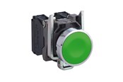 Przyciski i urzadzenia sygnalizacyjne - Schneider Electric Harmony push button complete with spring return and flat tou - XB4BA31