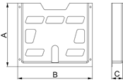 Rozdzielnice i szafy sterownicze - Schneider Electric Step slides for 320depth pla - NSYDPA44