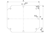 Rozdzielnice i szafy sterownicze - Schneider Electric Plain mounting plate box 300x300 - NSYAMPM2924TB
