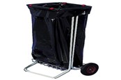Akcesoria do czyszczenia - Antalis Rubbish bag holder silver 4 wheels without lid - 1286305
