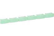 Okablowanie miedziane - LK Colour code bar green for patchpanel 6p - 208B7171