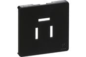 Gniazda i skrzynki - LK fuga cover for telefonoutlet 3-pol 1 modul dark grey - 530D8126