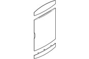 Rozdzielnice i szafy sterownicze - LK door - white - for pge150-14 - 169E6214