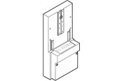 Rozdzielnice i szafy sterownicze - LK empty consumer unit - um-s - light grey - for pin connect - 169D1102