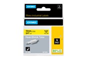 Papier, papier fotograficzny i etykiety - DYMO ® Rhino Industrial Tape 19 mm x 1.5m heat shrink tube black on yellow - 18058