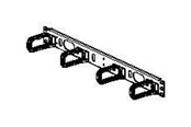 Akcesoria sieciowe - PANDUIT D-rings installed on panel 1.7h x 19.0w x 3.4d (44mm x 483mm - CMPHF1
