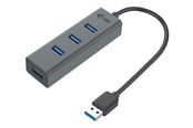 USB hub - I-Tec USB 3.0 Metal Passive HUB - USB 3.0 - 4-Port USB hub - 4 - USB 3.2 - Szary - U3HUBMETAL403