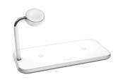 Telefon - Adapter i Ladowarka - ZENS Dual+Watch Aluminium Wireless Charger White - ZEDC05W/00