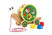 Zabawki dla niemowlat - Hape Walk-A-Long Snail - 5747