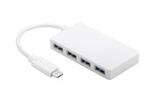 USB hub - MicroConnect Connect - hub - 4 ports USB hub - 4 - USB 3.2 - Biały - USB3.1CUSB3