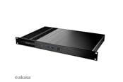 Obudowa komputerowa - Akasa Galileo TU3 Thin-Mini-ITX 1U Gehäuse OEM - Obudowa komputerowa - Ultra small form factor - Czarny - A-ITX29-M1B