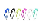 Słuchawki, zestaw słuchawkowy - JVC In Ear Headphones with remote and microphone - Blue - JVC HA-FR15-LA-E