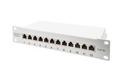 Akcesoria sieciowe - DIGITUS DN-91612S-EA-G - patch panel - 1U - 10" - DN-91612S-EA-G