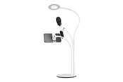Telefon - Inne akcesoria - Deltaco 3-IN-1 Selfie Ring Lamp With Phone and Mic - ARM-280