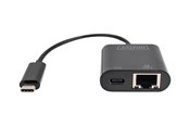 Adapter Sieciowy  (karta sieciowa, serwer druku, itp.) - DIGITUS USB Type-C Gigabit Ethernet (with 60W PD) - DN-3027