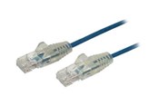 Kabel sieciowy - StarTech.com 0.5m CAT6 Cable - Blue Slim CAT6 Patch Cord - Snagless - LSZH - patch cable - 50 cm - blue - Niebieski - 0.5m - N6PAT50CMBLS