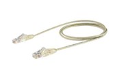 Kabel sieciowy - StarTech.com 0.5m CAT6 Cable - Grey Slim CAT6 Patch Cable - Snagless - LSZH - patch cable - 50 cm - grey - Szary - 0.5m - N6PAT50CMGRS