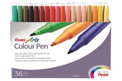 Materialy hobbystyczne - Pentel S360-36 Color Pen ass. - S360-36