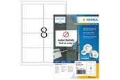 Papier, papier fotograficzny i etykiety - HERMA Removable Labels 99.1x67.7 100 Sheets DIN A4 - 10312