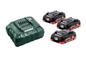 Akumulator i ladowarka - Metabo Basis-Set 3 x LiHD 4.0 Ah (685132000) - 685132000