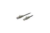 Kabel sieciowy - StarTech.com 2m CAT6 Cable - Black Slim CAT6 Patch Cord - Snagless - LSZH - patch cable - 2 m - black - Czarny - 2m - N6PAT200CMBKS