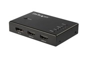 Przełącznik ekranu i dźwięku - StarTech.com 4 Port HDMI Video Switch - 3x HDMI & 1x DisplayPort - 4K 60Hz - video/audio switch - 4 ports - VS421HDDP