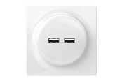 Inteligentny dom - Fibaro Walli N USB Outlet White - FGWU-021