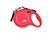 Psy - Flexi New Classic Dog smycz automatyczna 8 m, różowa, maks. 50kg. - FL-3006