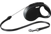 Psy - Flexi New CLASSIC S  Leash 5 m black - FL-2528