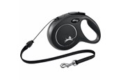 Psy - Flexi New CLASSIC M Leash 8 m black 20kg - FL-2825