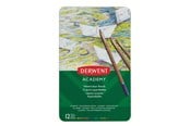 Materiały hobbystyczne - Derwent Kredki akwarelowe (12 szt. w pudełku metalowym) - 2301941