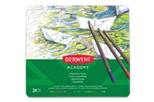 Materialy hobbystyczne - Derwent Kredki akwarelowe (24 szt. w pudełku metalowym) - 2301942