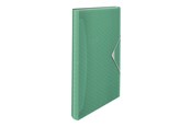 Teczka i podkladka z klipsem - Esselte Teczka z poszerzanymi przegródkami Colour'Breeze Zielony - 626253