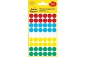 Papier, papier fotograficzny i etykiety - Avery Colour coding dots permanent assorted red green yellow blue white - 3088