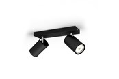 Lampy - Philips Kosipo szyna punktowa 2xGU10, czarna - 915005531901