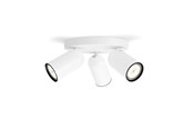 Lampy - Philips Pongee punktowa okrągła 3xGU10, biała - 915005531101