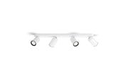 Lampy - Philips Pongee szyna punktowa 4xGU10, kolor biały - 915005531401