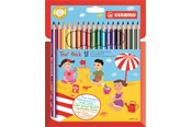 Materialy hobbystyczne - STABILO Trio thick wallet of 18 colored pencils - 203/18-01