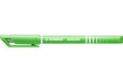 Przybory do pisania i rysowania - STABILO SENSOR 189 fineliner with cushioned tip light green adapts to the writing pressure - 4 pcs - 189/4