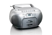 Radio DAB i budzik - Lenco SCD-420SI - Portable FM Radio CD- Cassette player - FM - Stereo - Srebrny - SCD-420SI