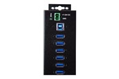 USB hub - StarTech.com 10-Port Industrial USB 3.0 Hub with External Power Adapter - hub - 10 ports USB hub - 10 - USB 3.2 - Czarny - HB30A10AME