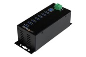 USB hub - StarTech.com 7-Port Industrial USB 3.0 Hub with External Power Adapter - hub - 7 ports USB hub - 7 - USB 3.2 - Czarny - HB30A7AME