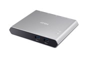 USB hub - ATEN 2-Port USB-C Gen 1 Dock Switch USB hub - 2 - Czarny - US3310-AT