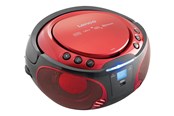 Odtwarzacz CD - Lenco SCD-550 - Portable FM Radio CD/MP3/USB/Bluetooth® player with LED lighting - Red - SCD-550ROT