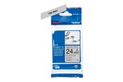 Papier, papier fotograficzny i etykiety - Brother TZER951 / TZE R951 Ribbon Tape Cassette – Black on Silver 24mm wide - TZER951