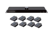 Wzmacniacz i transceiver - IC INTRACOM techly HDMI 1x8 Extender Splitter over CAT6/6a/7 50m with IR pass-back - IDATA EX-HL81TY