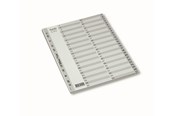 Koszulki, ofertówki i przekladki - Bantex Strong-Line® Indeksy 1-54 szare - 100204678
