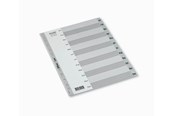 Koszulki, ofertówki i przekladki - Bantex Strong-Line® Indeksy Styczecz-grudzien szare - 100204661