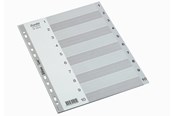 Koszulki, ofertówki i przekladki - Bantex Strong Line- Indeksy A4 1-10 szare - 100204665