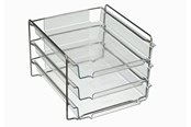 Akcesoria do biura - Bantex Vision Letter Trays Cash & Carry 3-Pack Transparant - 100400406
